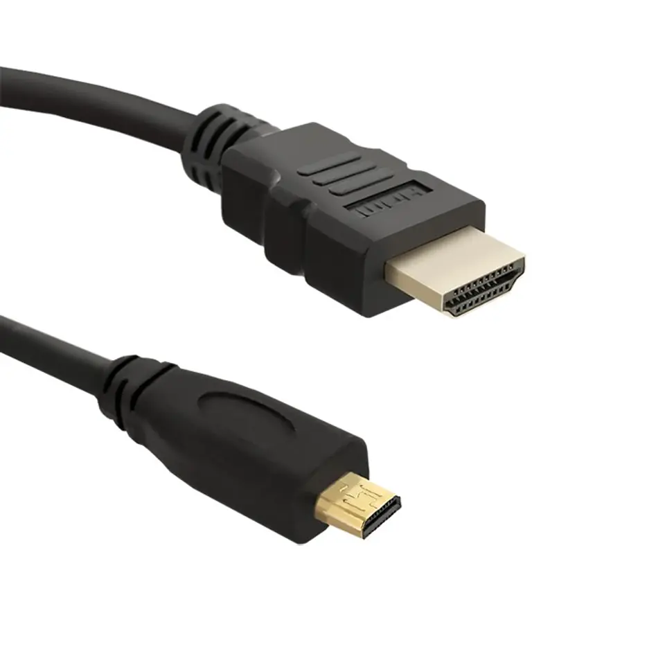 ⁨Qoltec HDMI Cable A male | Micro HDMI D male | 3m (0NC)⁩ at Wasserman.eu