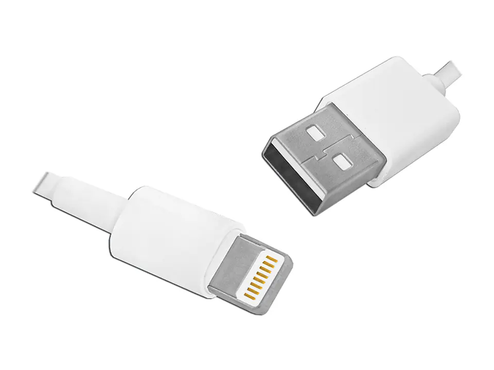 ⁨1 szt. PS Kabel USB -Iphone 5P, 1m, biały.⁩ w sklepie Wasserman.eu