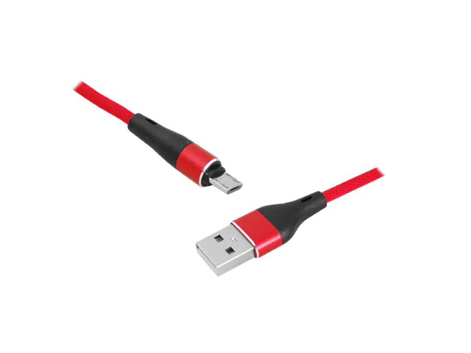 ⁨1 szt. PR Kabel USB - IPHONE 8pin, 1m, czerwony.⁩ w sklepie Wasserman.eu