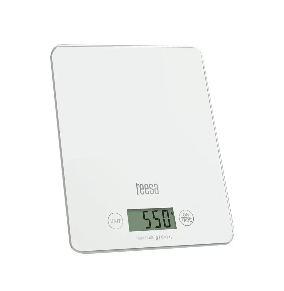 ⁨Kitchen scale glass white (1LL)⁩ at Wasserman.eu