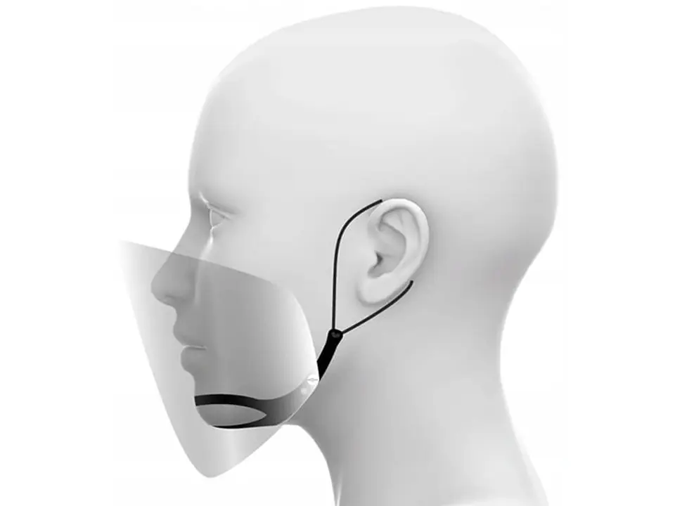 Half-helmet. Two MyScreen nose and mouth masks at Wasserman.eu