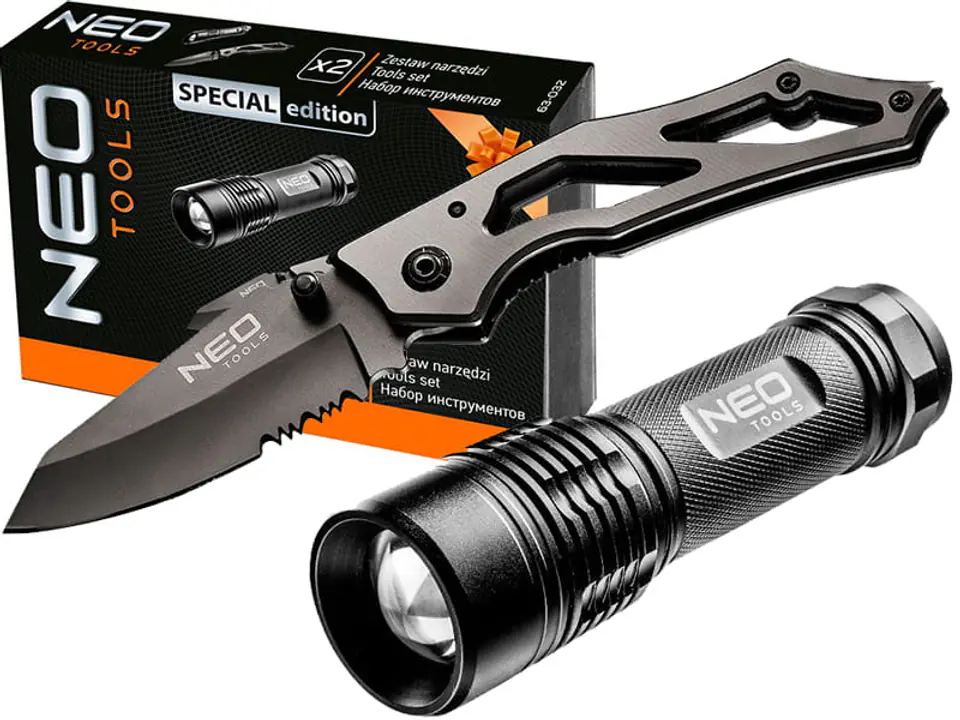 Zestaw nóż składany i latarka Neo Tools Set 2 63-032 w sklepie Wasserman.eu