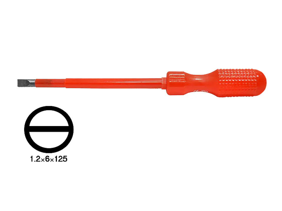 ⁨Insulated flat screwdriver 6x125 J638230 JB, certified. (1LM)⁩ at Wasserman.eu