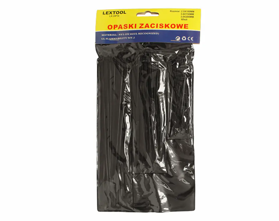 ⁨Cable ties set 100,150,200 mm, black. (1LM)⁩ at Wasserman.eu