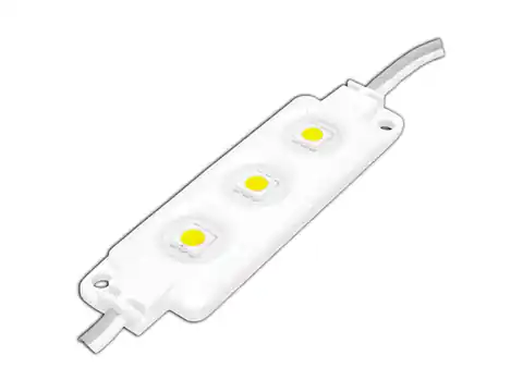 ⁨5 szt. PS Moduł LED-5050, 3 diody, światło ciepłe białe, wodoodporny.⁩ w sklepie Wasserman.eu