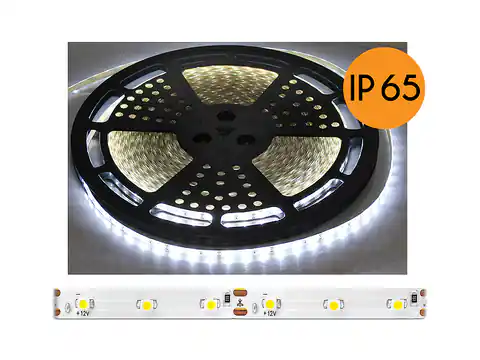 ⁨PS LED cord ECO IP65, warm white light, 60LED/m, 25m, white substrate, SMD2835. (1LM)⁩ at Wasserman.eu