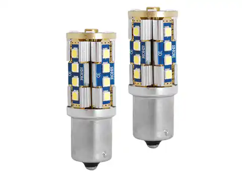 ⁨1 kpl. Żarówka LED CANBUS 1156, 20x3030, 9-30V, światło białe zimne.⁩ w sklepie Wasserman.eu