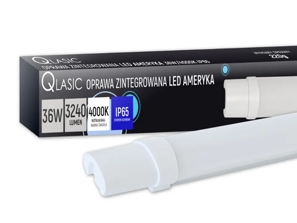 ⁨1 szt. PS OPRAWA LED QLASIC 36W/NEUTRALNY 3240LM 120CM, AMERYKA, DIOLED.⁩ w sklepie Wasserman.eu