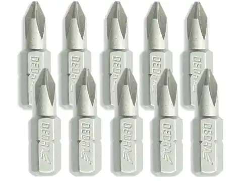 ⁨Końcówki wkrętakowe PH Dedra (PH3, 25 mm, 10 sztuk)⁩ w sklepie Wasserman.eu