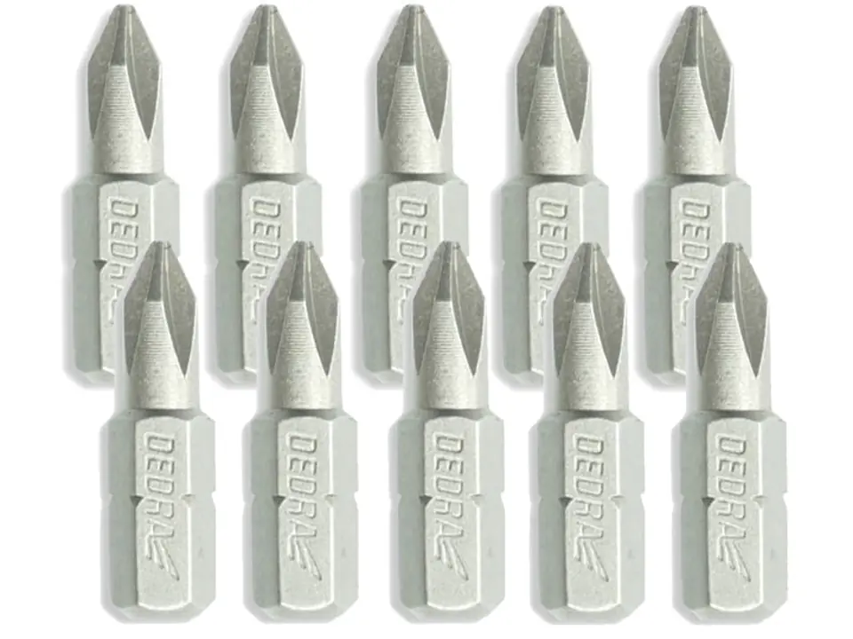 ⁨PH Dedra screwdriver bits (PH 3.25 mm, 10 pcs)⁩ at Wasserman.eu