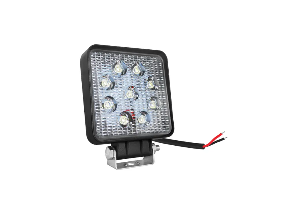 ⁨1 szt. Lampa robocza 9 LED 27W, kwadratowa FLOOD OFF ROAD.⁩ w sklepie Wasserman.eu