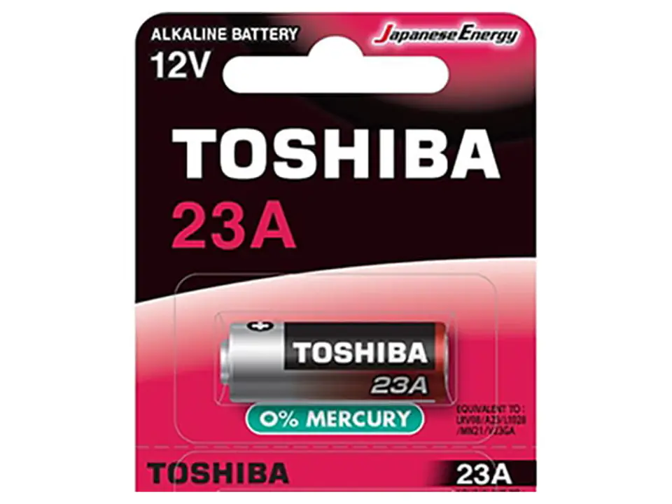 Alkaline battery 23A, MN21, V23GA 12V Toshiba A23 at Wasserman.eu