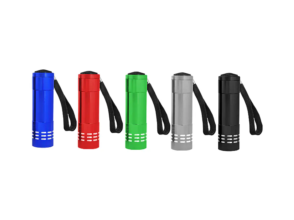 12 szt. Latarka ręczna LTC LL36 9 LED, 12 sztuk (mix kolorów). w sklepie Wasserman.eu
