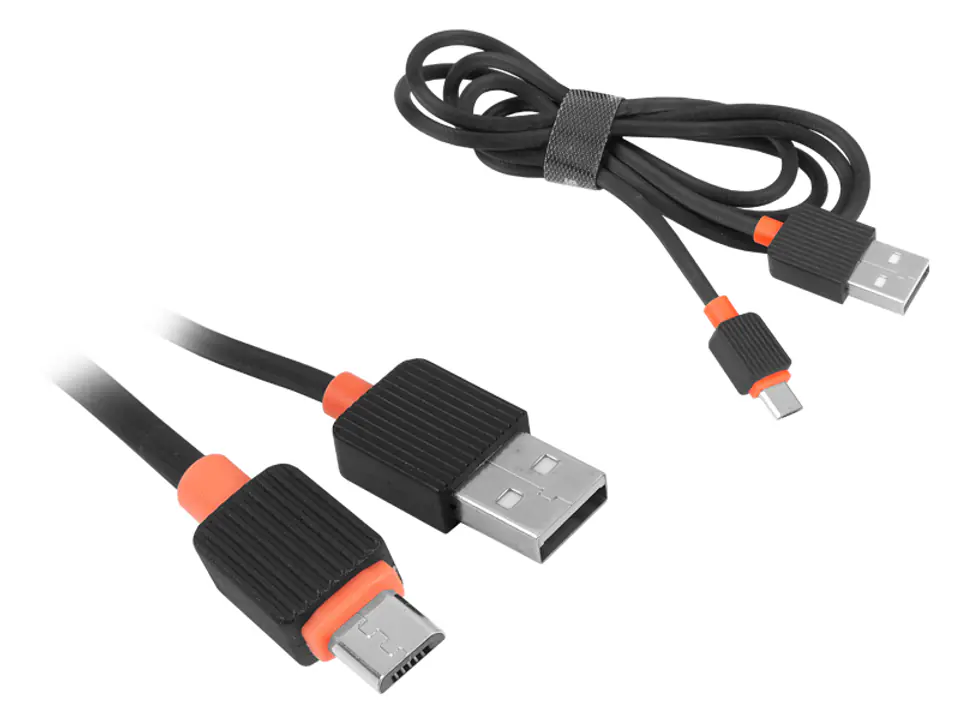 ⁨Micro USB cable Somostel Powerline SMS-BP03, QuickCharger, 1 m, black. (1LM)⁩ at Wasserman.eu