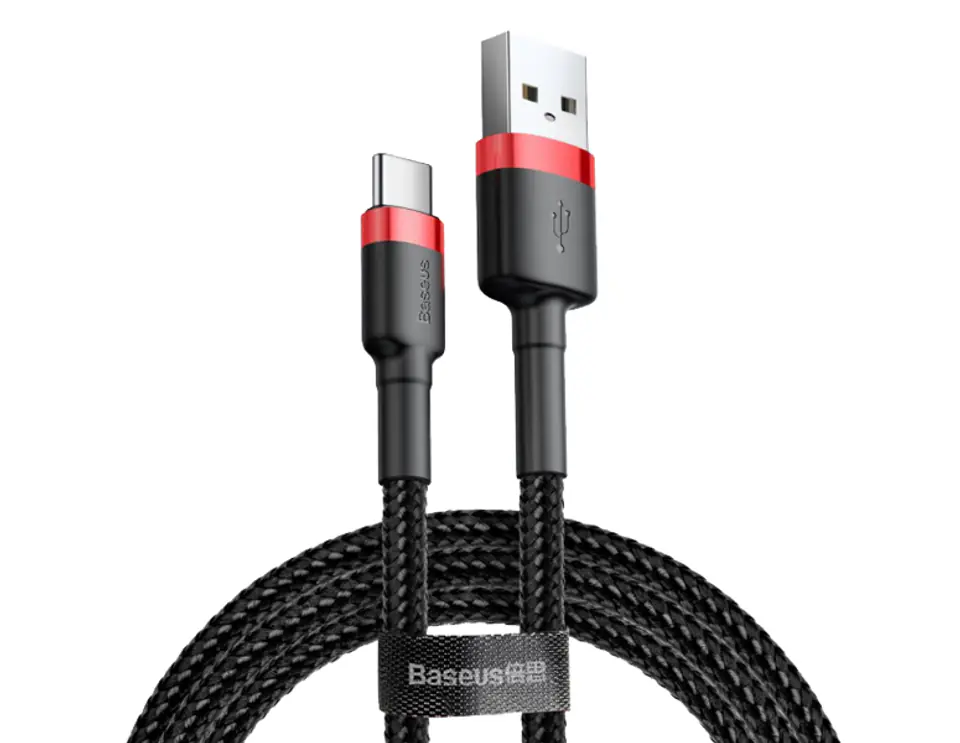 ⁨PS USB-USB Type-C cable 0.5m, 3A Baseus Quick Charge. (1LM)⁩ at Wasserman.eu