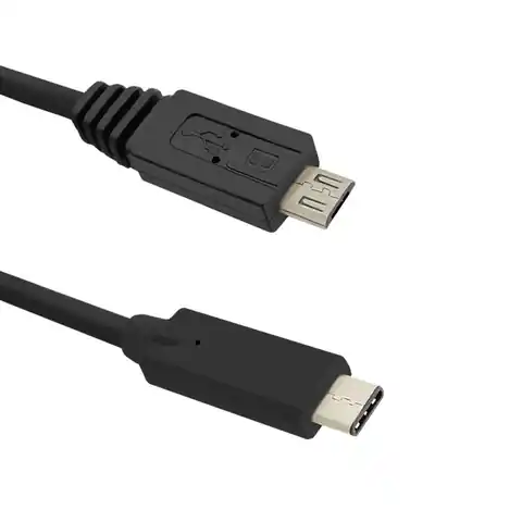 ⁨Qoltec Kabel USB 3.1 typ C męski Micro USB 2.0 B męski 1.2m⁩ w sklepie Wasserman.eu