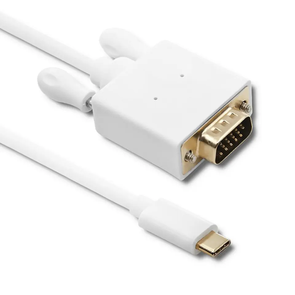 ⁨Qoltec Cable USB 3.1 type C male/VGA male | FULL HD | Alternate mode | 2m (0NC)⁩ at Wasserman.eu