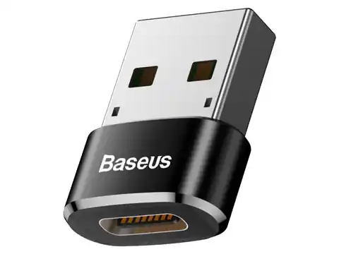 ⁨Adapter wtyk USB-A - gniazdo USB Type-C, Baseus 5 A. (1LM)⁩ w sklepie Wasserman.eu
