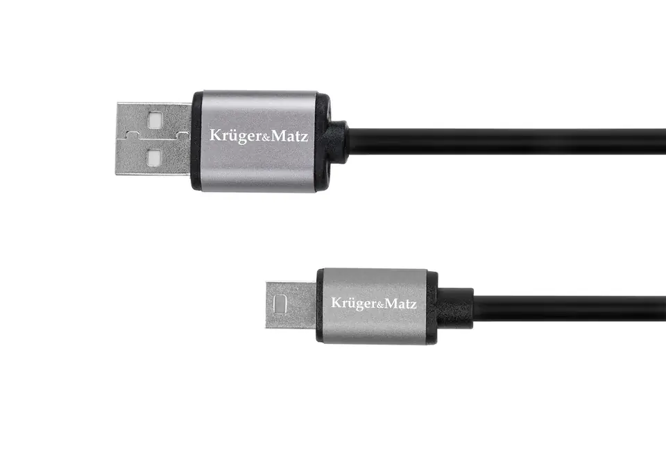 ⁨Kabel USB - mini USB 1m Kruger&Matz Basic (1LL)⁩ w sklepie Wasserman.eu