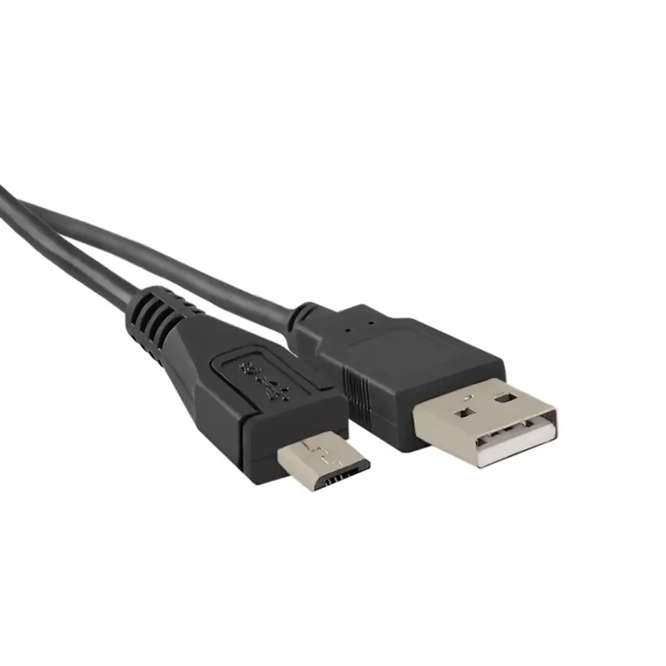 ⁨Qoltec Kabel USB A męski micro USB B męski 1m⁩ w sklepie Wasserman.eu