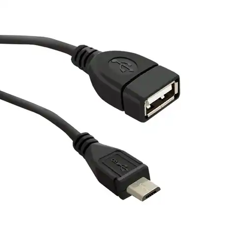 ⁨Qoltec Kabel USB OTG 2.0 A żeński | Micro USB B męski | 0.2m (0NC)⁩ w sklepie Wasserman.eu
