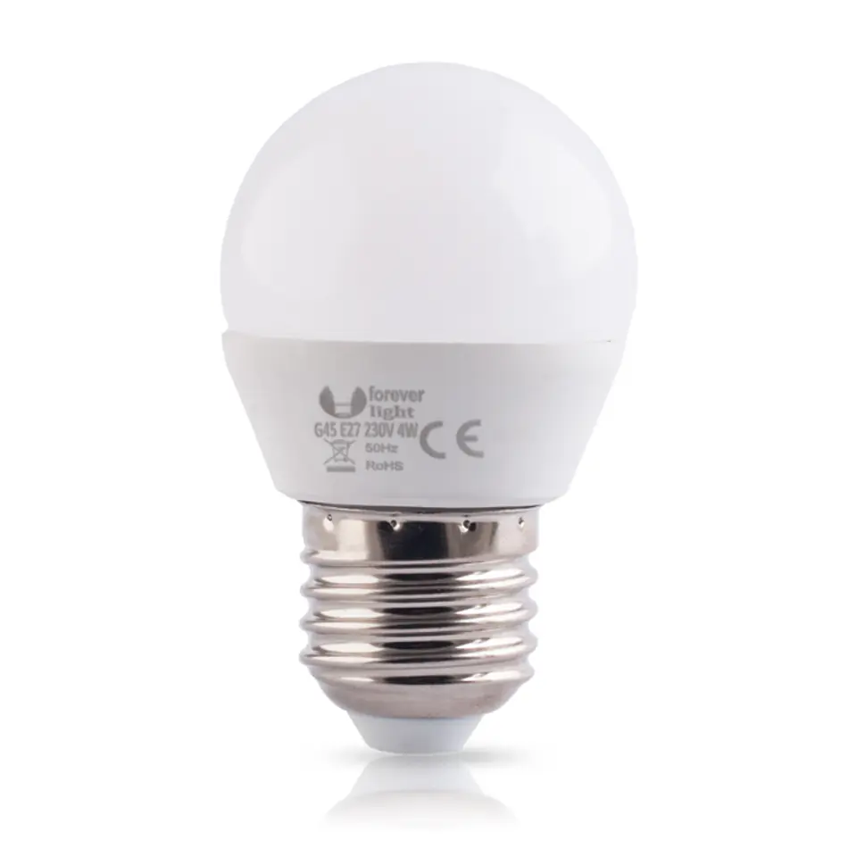 ⁨1 szt. Żarówka LED E27 G45 6W 4500K 480lm Forever Light.⁩ w sklepie Wasserman.eu