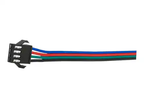 ⁨LED strip connector - RGB plug with wires. (1LM)⁩ at Wasserman.eu