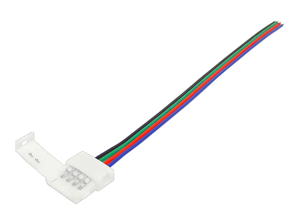 ⁨10mm RGB LED strip connector, latch with wires. (1LM)⁩ at Wasserman.eu