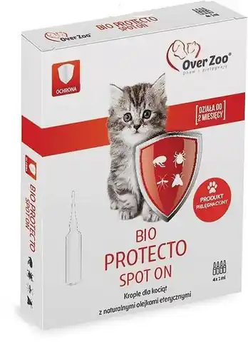 ⁨OVERZOO Bio Protecto Spot On Tropfen für Kätzchen 4x1ml⁩ im Wasserman.eu