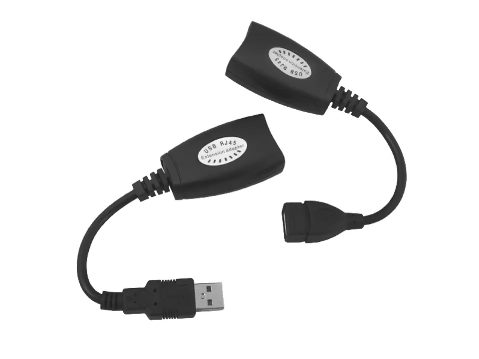 ⁨1 szt. Przedłużacz myszki USB - RJ45 po LAN, zasięg do 50m.⁩ w sklepie Wasserman.eu