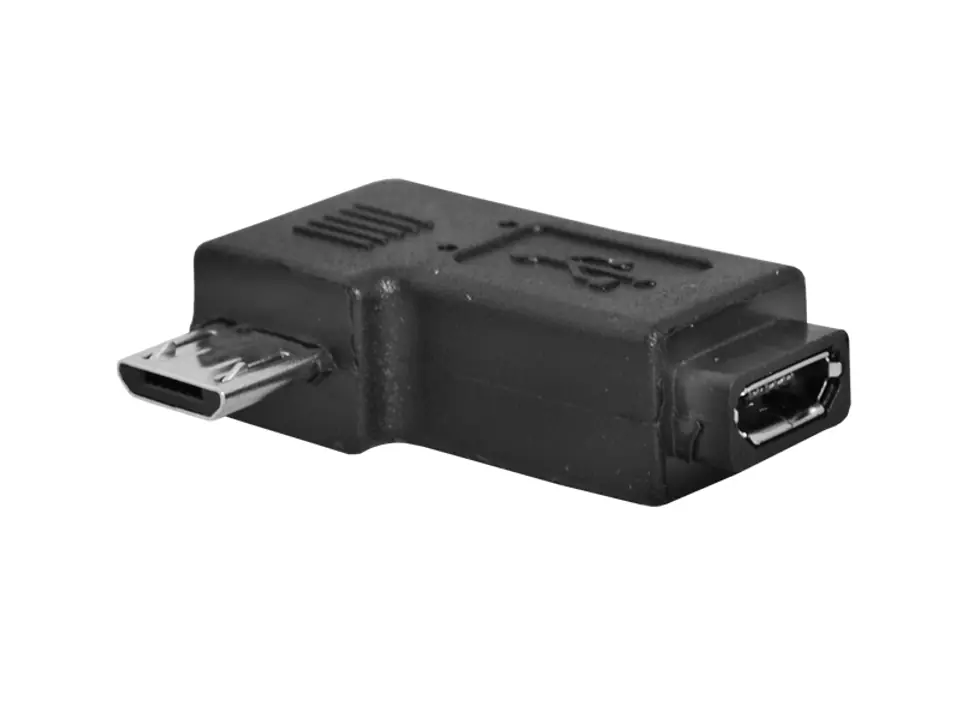 ⁨Micro USB adapter - micro USB socket, angular. (1LM)⁩ at Wasserman.eu