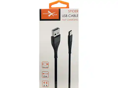⁨Micro USB Fast Charging Spider cable (2 m)⁩ at Wasserman.eu
