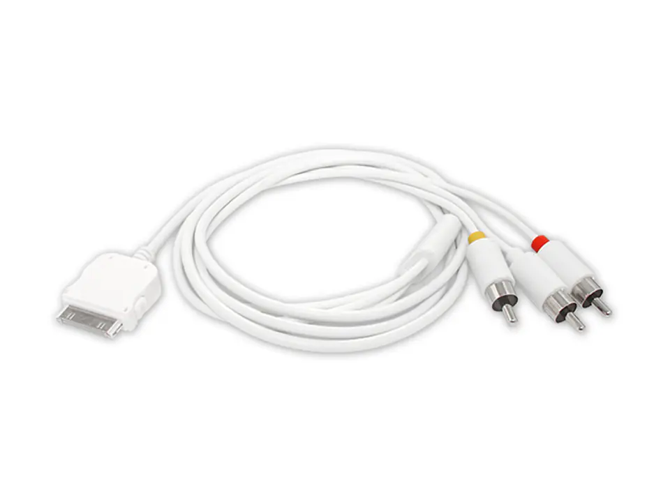 ⁨1 szt. PS Kabel IPOD-3RCA 1.5m 2 x audio + video.⁩ w sklepie Wasserman.eu