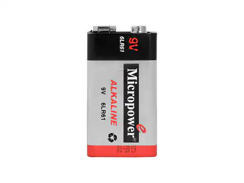 ⁨2 szt.  PS Bateria alkaliczna MicroPower 9V 6LR61.⁩ w sklepie Wasserman.eu