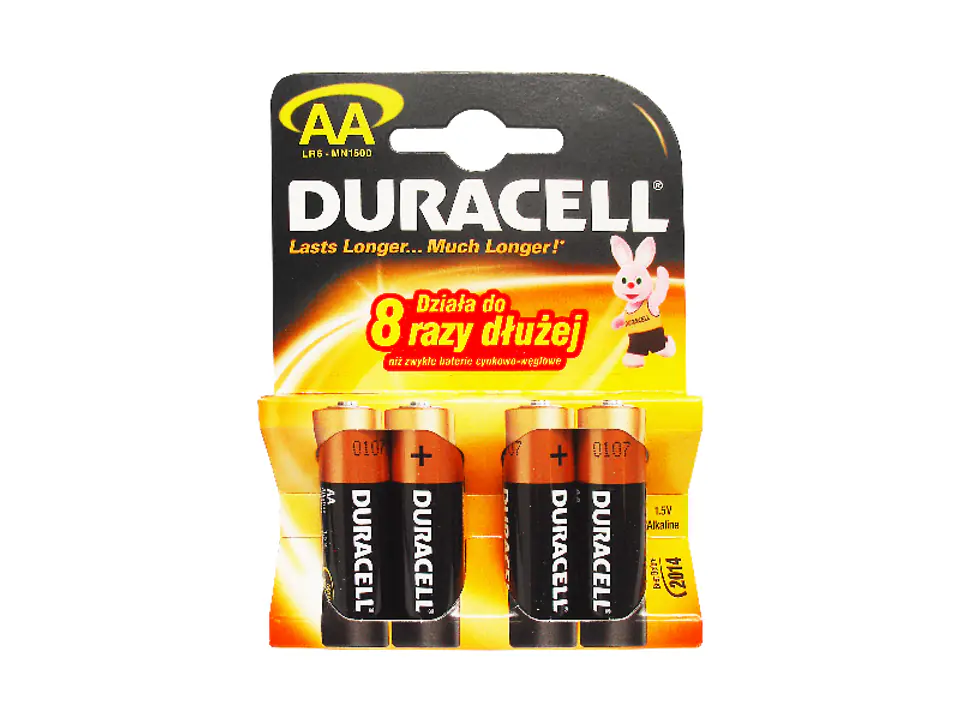 ⁨DURACELL BATTERY ALKALINE BASIC LR06/AA MN1500 4BP Blister *4⁩ at Wasserman.eu