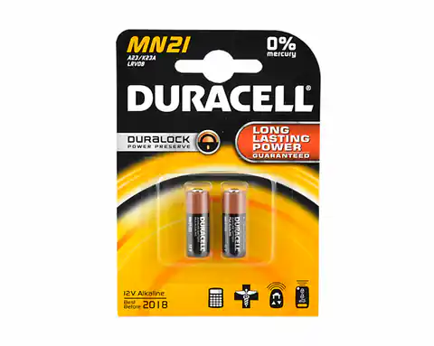 ⁨5 szt. Bateria alkaliczna DURRACELL MN21 (LR23A). (1LM)⁩ w sklepie Wasserman.eu