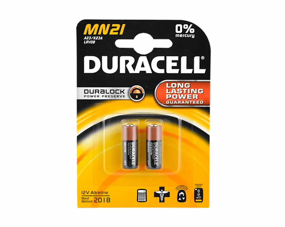 ⁨5 pcs. DURRACELL MN21 (LR23A) alkaline battery. (1LM)⁩ at Wasserman.eu