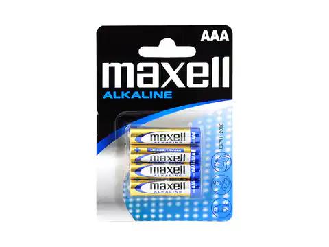 ⁨4 szt. Bateria alkaliczna MAXELL LR03 na  blistrze. (1LM)⁩ w sklepie Wasserman.eu