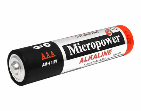⁨4 szt.  PS Bateria alkaliczna MicroPower LR03 folia.⁩ w sklepie Wasserman.eu