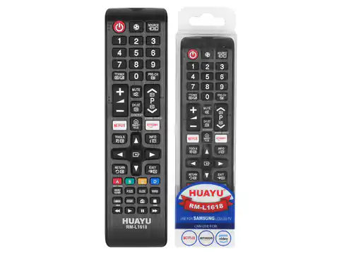 ⁨Remote control for LCD TV Samsung RM-L1618 Smart, Netflix, Amazon, 3D, sports function. (1LM)⁩ at Wasserman.eu