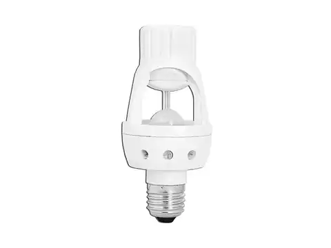 ⁨E27 bulb socket with 360 degree motion sensor. (1LM)⁩ at Wasserman.eu