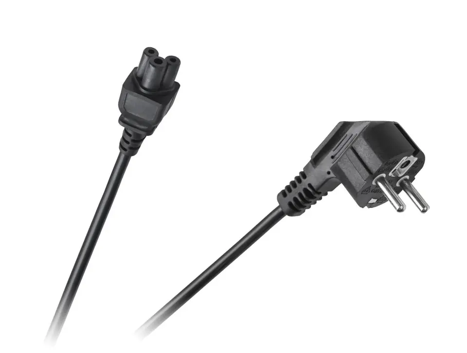 ⁨Kabel sieciowy do laptopa (koniczynka) 1.5m Cabletech Eco-Line (1LL)⁩ w sklepie Wasserman.eu