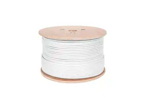 ⁨Coaxial cable F690BV. A white spool 305m (1LL)⁩ at Wasserman.eu