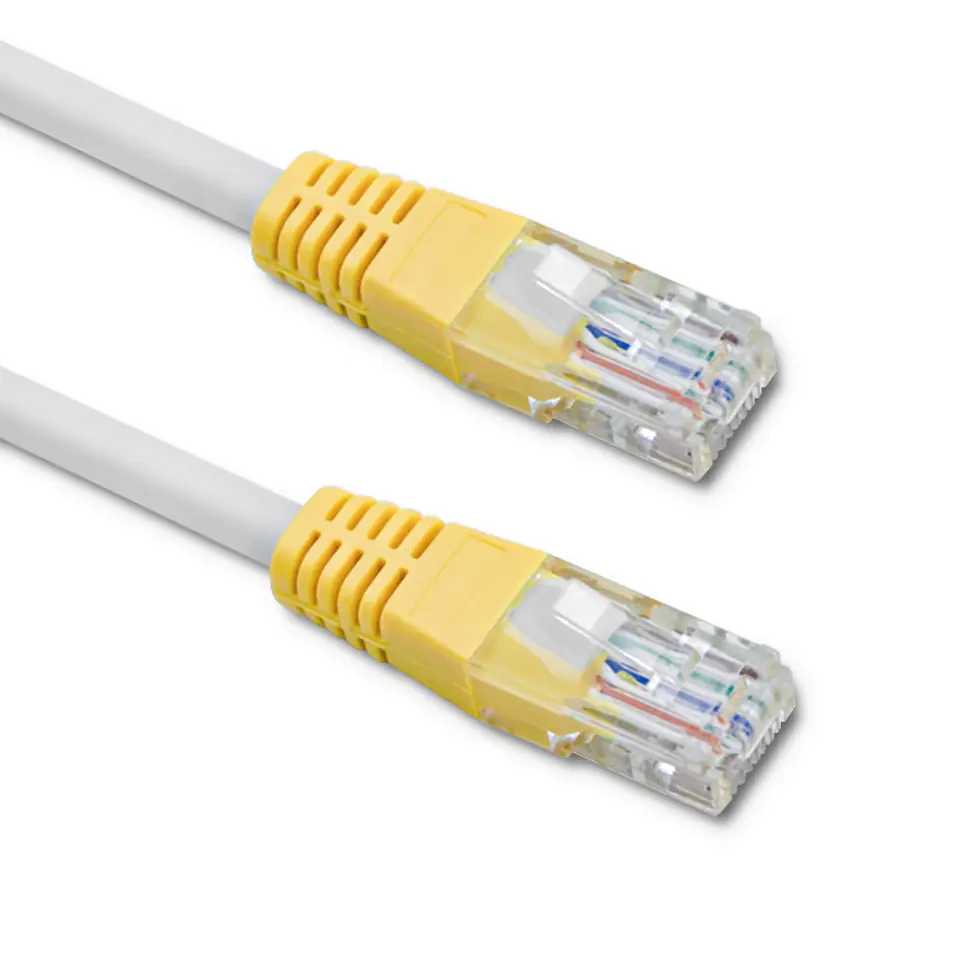 ⁨Qoltec Kabel Patchcord UTP CAT5 10m⁩ w sklepie Wasserman.eu