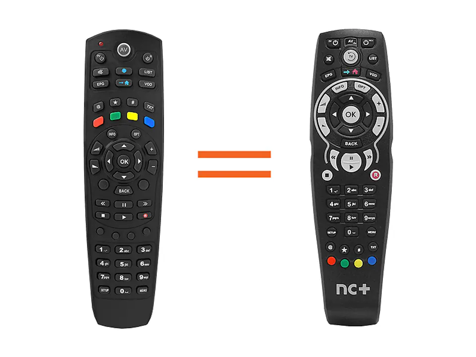 ⁨Remote control nc+ set-top boxes BOX+, mediaBOX+, turboBox+. (1LM)⁩ at Wasserman.eu