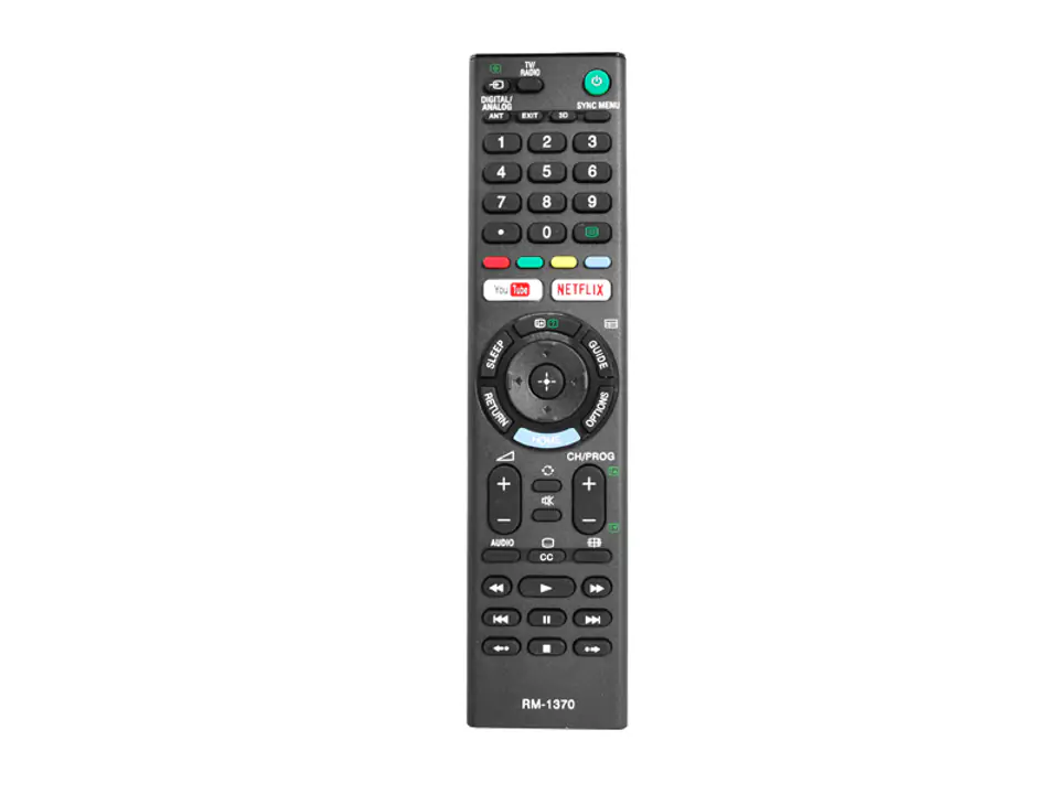 ⁨Remote control for LCD/LED TV SONY RM-L1370 3D NETFLIX YOUTUBE. (1LM)⁩ at Wasserman.eu