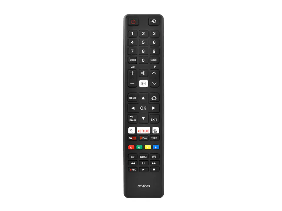 ⁨1 szt. Pilot do TV LCD TOSHIBA CT-8069 3D,NETFLIX,YOUTUBE.⁩ w sklepie Wasserman.eu