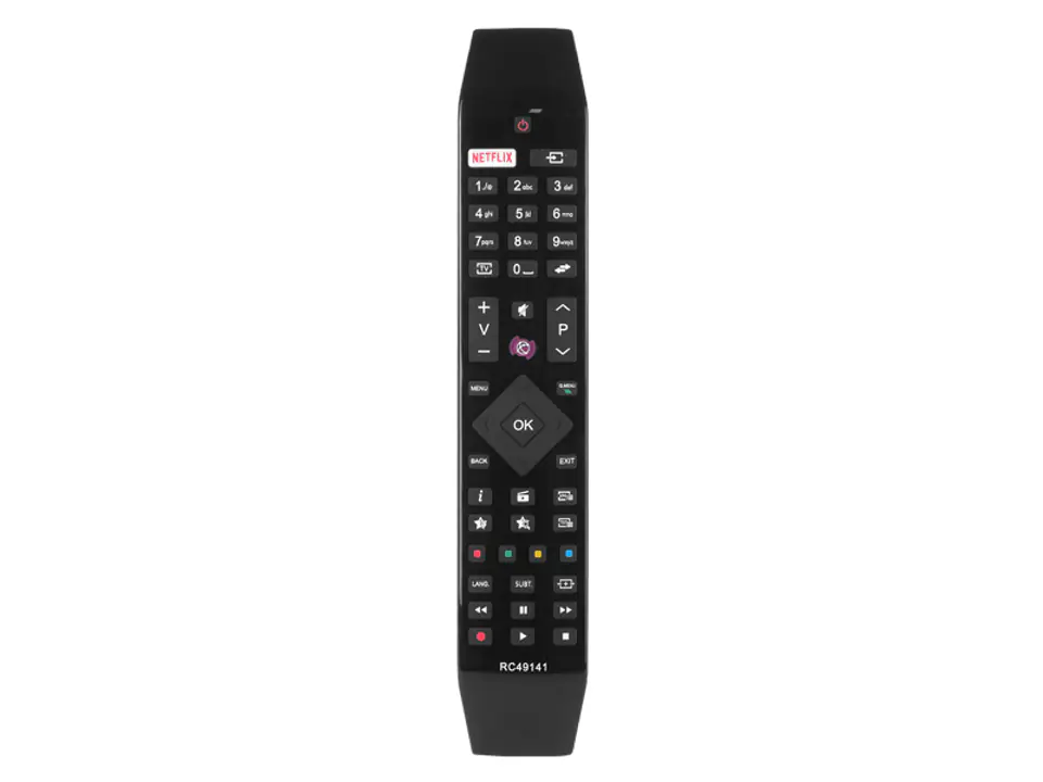 ⁨Remote control for LCD TV Hitachi RC49141, Netflix, housing org. (1LM)⁩ at Wasserman.eu