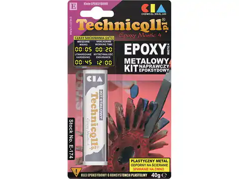 ⁨Techniqll E-174 epoxy metal putty⁩ at Wasserman.eu