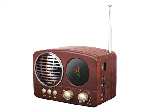 ⁨1 szt. Radio przenośne RETRON MINI MK-616BT bluetooth,USB,TF Card ,MiniUSB z wbudowanym akumulatorem.⁩ w sklepie Wasserman.eu